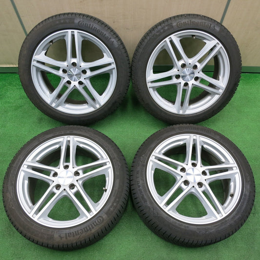 [送料無料] バリ溝！22年！9分★ベンツ等 EUROFORSCH 205/50R17 スタッドレス コンチネンタル ノースコンタクト NC6 ユーロフォルシュ PCD112/5H★4111904TNス