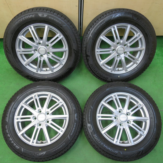 *送料無料* バリ溝！21年！キレイ！9.5分★スタッドレス 215/60R16 ブリヂストン ブリザック VRX3 BALMINUM バルミナ 16インチ PCD114.3/5H★4082701イス