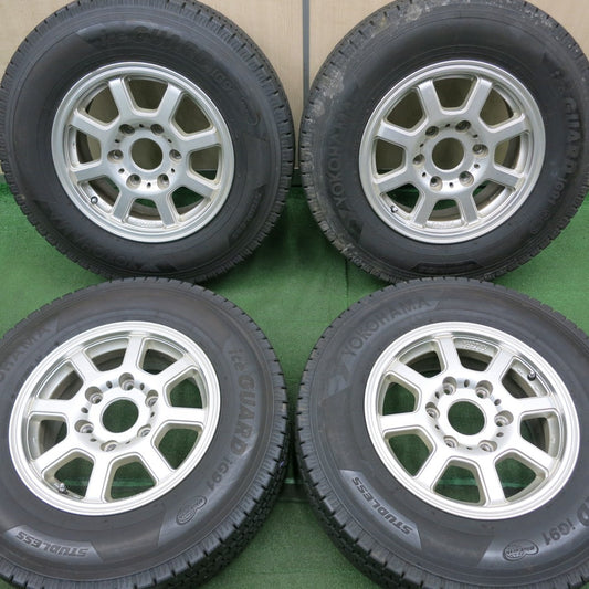 *送料無料* バリ溝！綺麗！9分★ハイエース 等 195/80R15 107/105L スタッドレス ヨコハマ アイスガード iG91 KAZERA H200 カゼラ PCD139.7/6H★4070203NJス