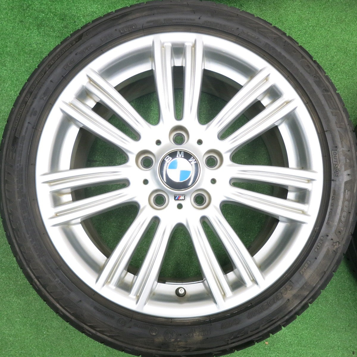 [送料無料] バリ溝！キレイ！9.5分★BMW F20 1シリーズ Mスポーツ 純正 225/45R17 245/40R17 ブリヂストン ポテンザ S001 RFT PCD120/5H★4110201HAノ