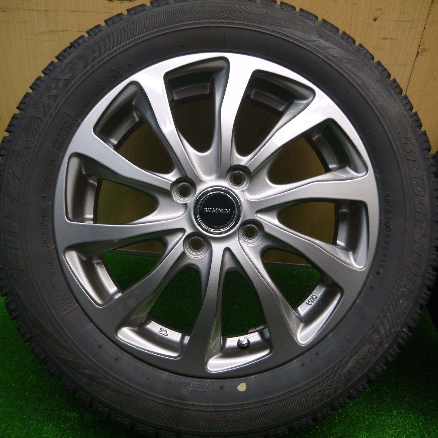 *送料無料* 4本価格★スタッドレス 165/65R15 ブリヂストン ブリザック VRX BALMINUM バルミナ 15インチ PCD100/4H★4080602Hス