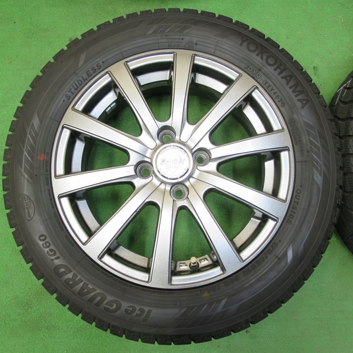 *送料無料* バリ溝！20年！キレイ！9.5分以上★スタッドレス 175/65R15 ヨコハマ アイスガード iG60 ZACK JP-110 MONZA ザック PCD100/4H★4082707イス