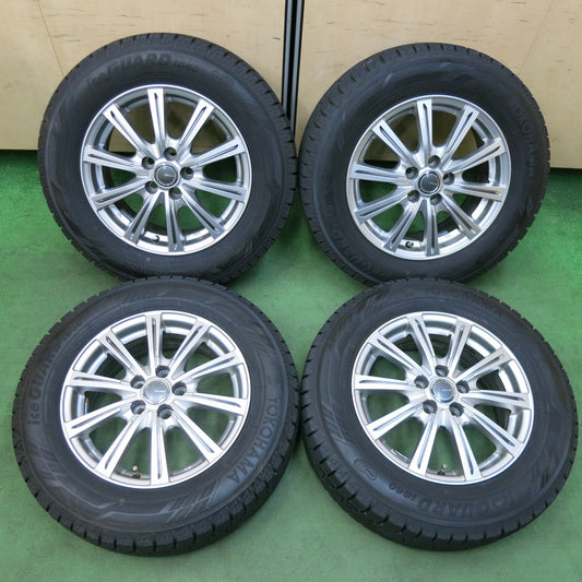 [送料無料] 超バリ溝！23年！キレイ！ほぼ10分★プリウス 等 195/65R15 スタッドレス ヨコハマ アイスガード iG60 MiLLOUS ミルアス 15インチ PCD100/5H★5012212SYス