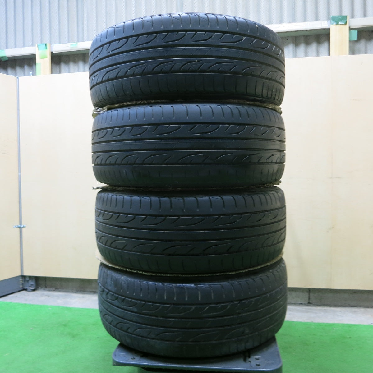 *送料無料* バリ溝！9.5分★WORK SCHWERT SW5 225/35R19 ダンロップ LE MANS LM704 ワーク シュバート PCD114.3/5H★4070203ナノ