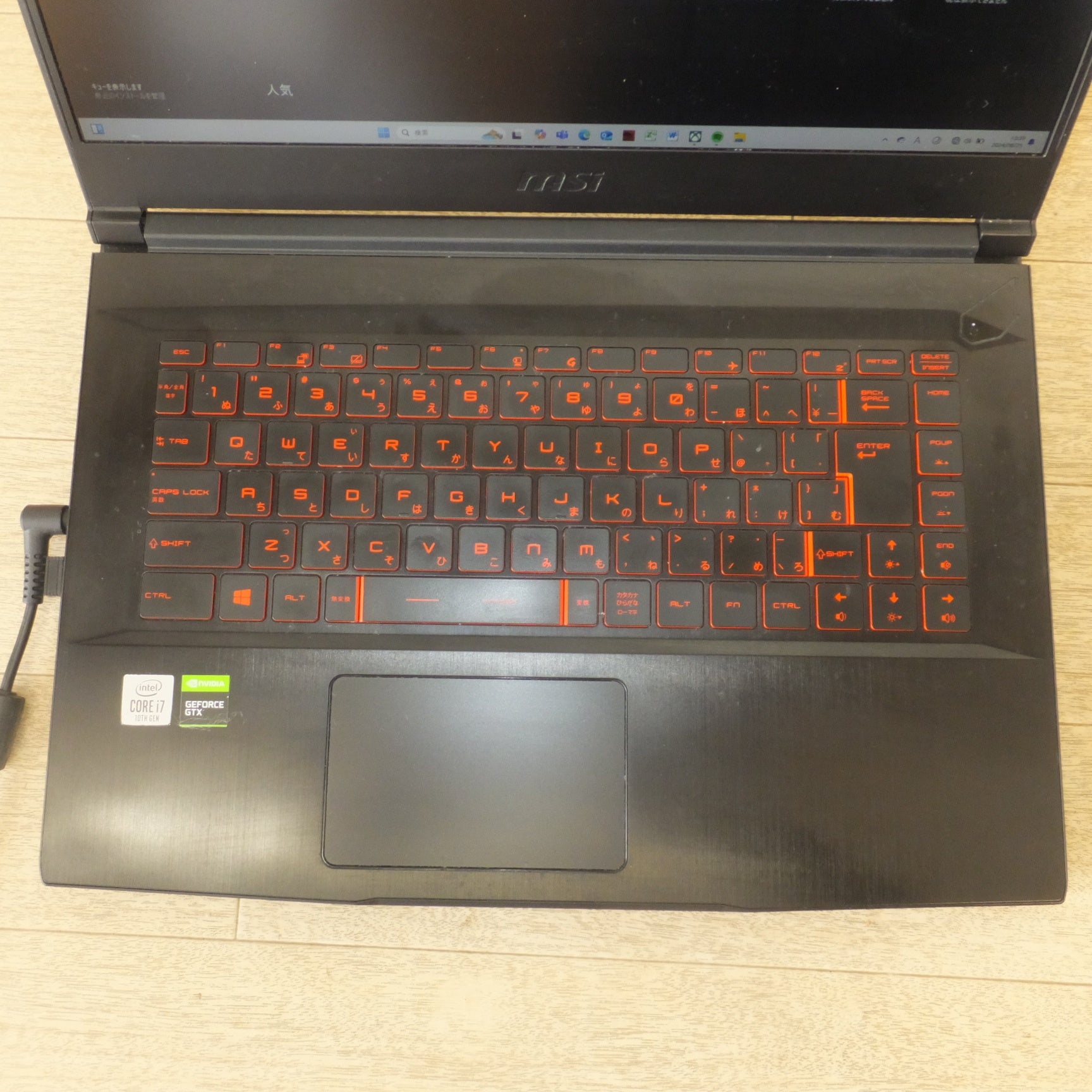 [送料無料] ★MSI ゲーミングノートPC MS-16R4　NotebookPC 筆記型電脳　256GB　Core i7-10750H 2.6GHz　 RAM 16GB★