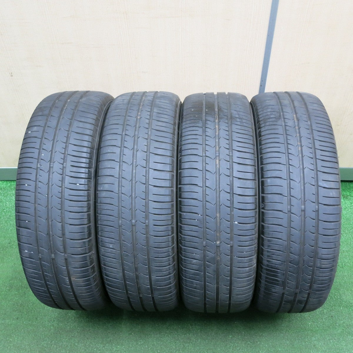 *送料無料* 4本価格！20年★日産 ルークス 純正 165/55R14 グッドイヤー EfficientGrip ECO hybrid EG01 14インチ PCD100/4H★4041002TNノ