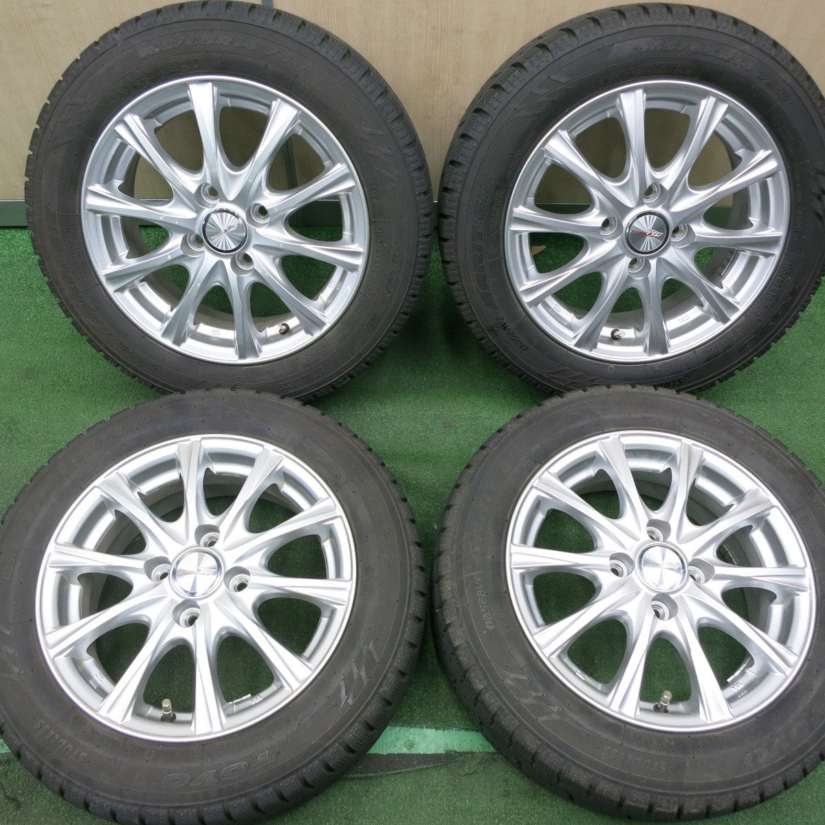 *送料無料* バリ溝！21年！キレイ！9.5分以上★スタッドレス 165/65R14 トーヨー オブザーブ ガリット GIZ ILLUGA ILG 14インチ PCD100/4H★4043001NJス