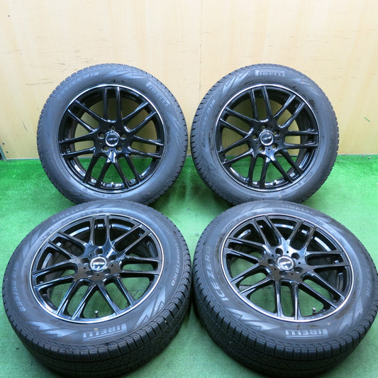 バリ溝！22年！キレイ！9分★ボルボ 等 EURO AFG 235/55R18 スタッドレス ピレリ アイスゼロ アシンメトリコ 18インチ PCD108/5H★5051204AKス
