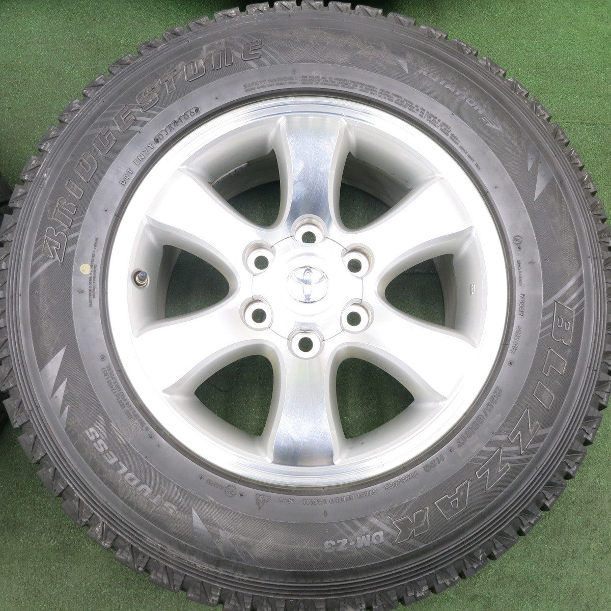 *送料無料* 4本価格★トヨタ 120系 ランクル プラド 純正 265/65R17 スタッドレス ブリヂストン ブリザック DM-Z3 PCD139.7/6H★4051501HAス