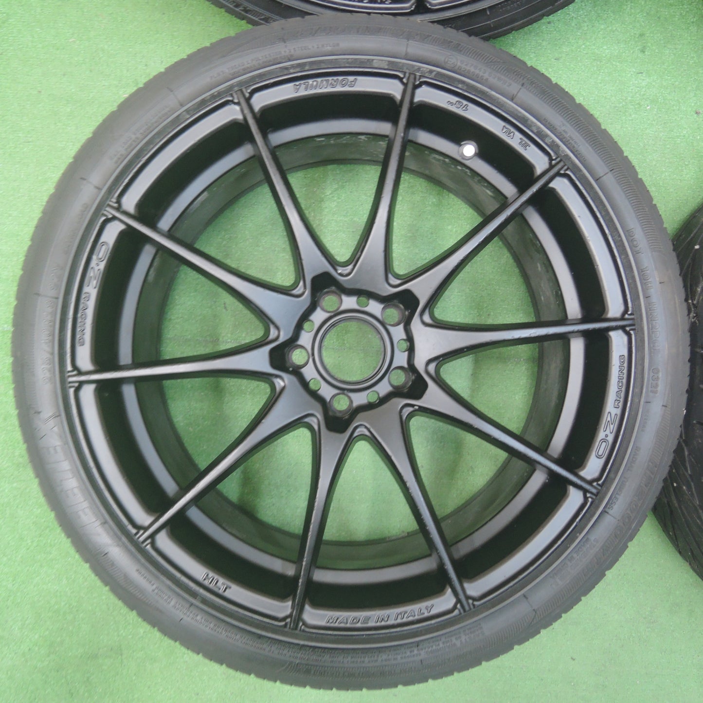 *送料無料* 4本★86 BRZ等 O・Z RACING FORMULA HLT 225/40R18 ハンコック V12 evo ジーテックス HP2000 vfm PCD100/5H★4033004SYノ