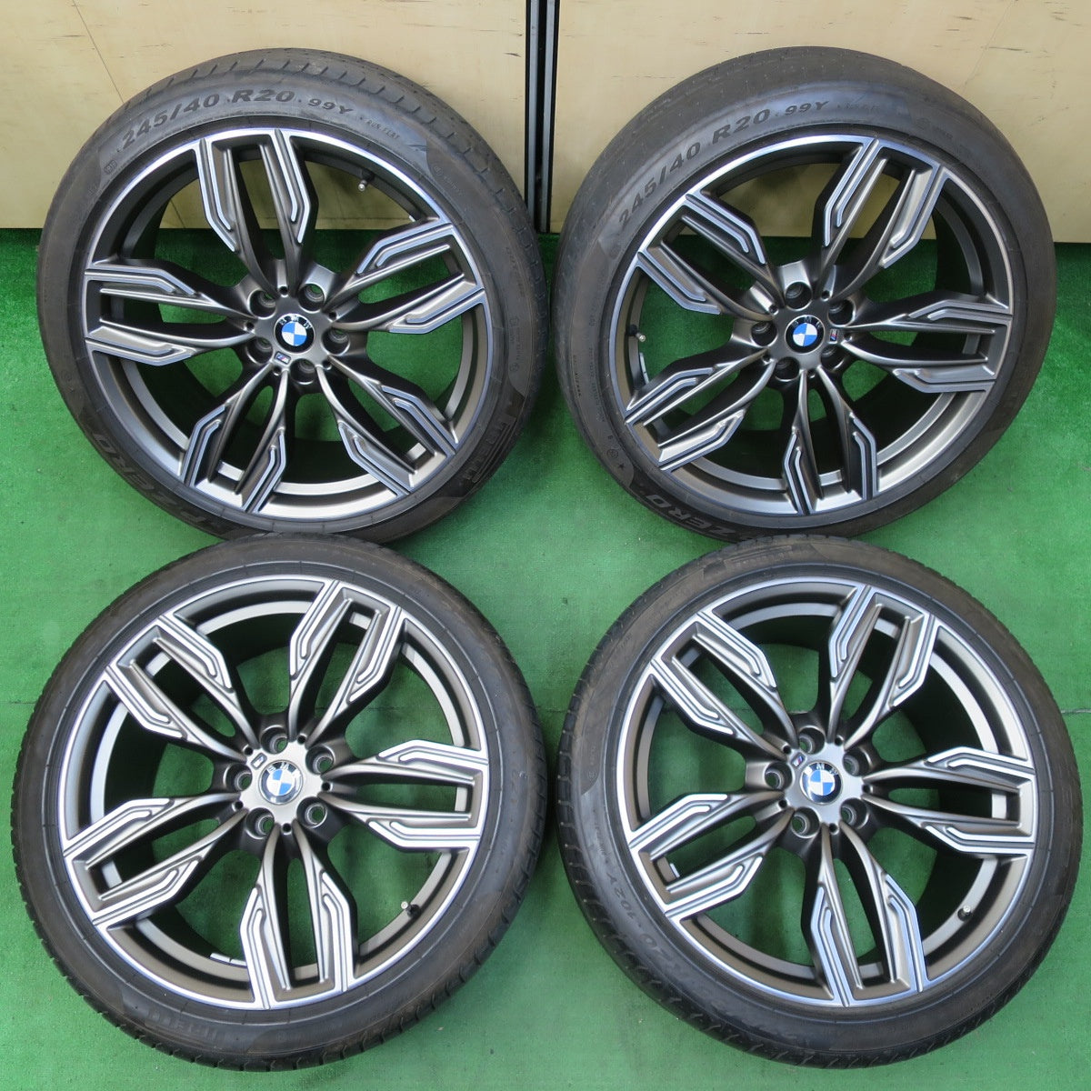 *送料無料* キレイ★BMW 7シリーズ G11 G12 純正 245/40R20 275/35R20 ピレリ PZERO ランフラット PCD112/5H★4072401イノ