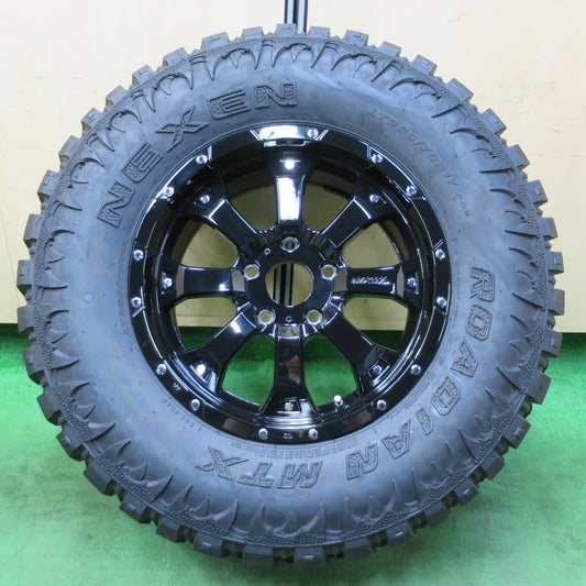 *送料無料* ほぼ未使用！22年★ジープ ラングラー 等 MKW MK-46 285/70R17 ネクセン ROADIAN MTX 17インチ PCD127/5H★4081302イノ