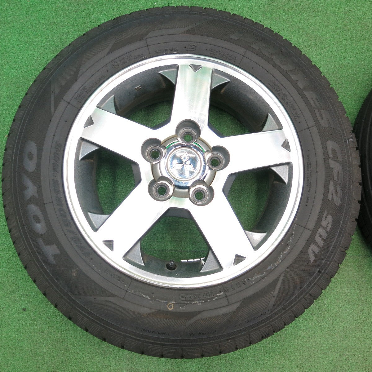 *送料無料* バリ溝！22年！9.5分★三菱 パジェロ ミニ 純正 175/80R15 トーヨー プロクセス CF2 SUV 15インチ  PCD114.3/5H★4051007ナノ