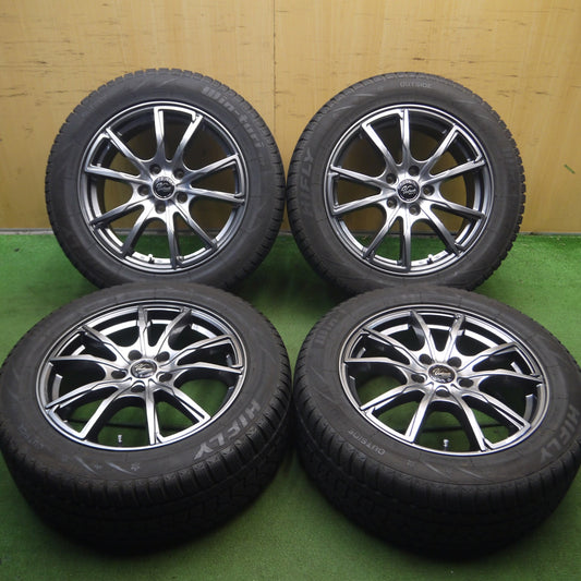 *送料無料* バリ溝！21年！キレイ！9.5分★スタッドレス 225/55R17 ハイフライ Win-turi 212 Verthandi ヴェルザンディ ヴェルサンディ PCD114.3/5H★4040913Hス