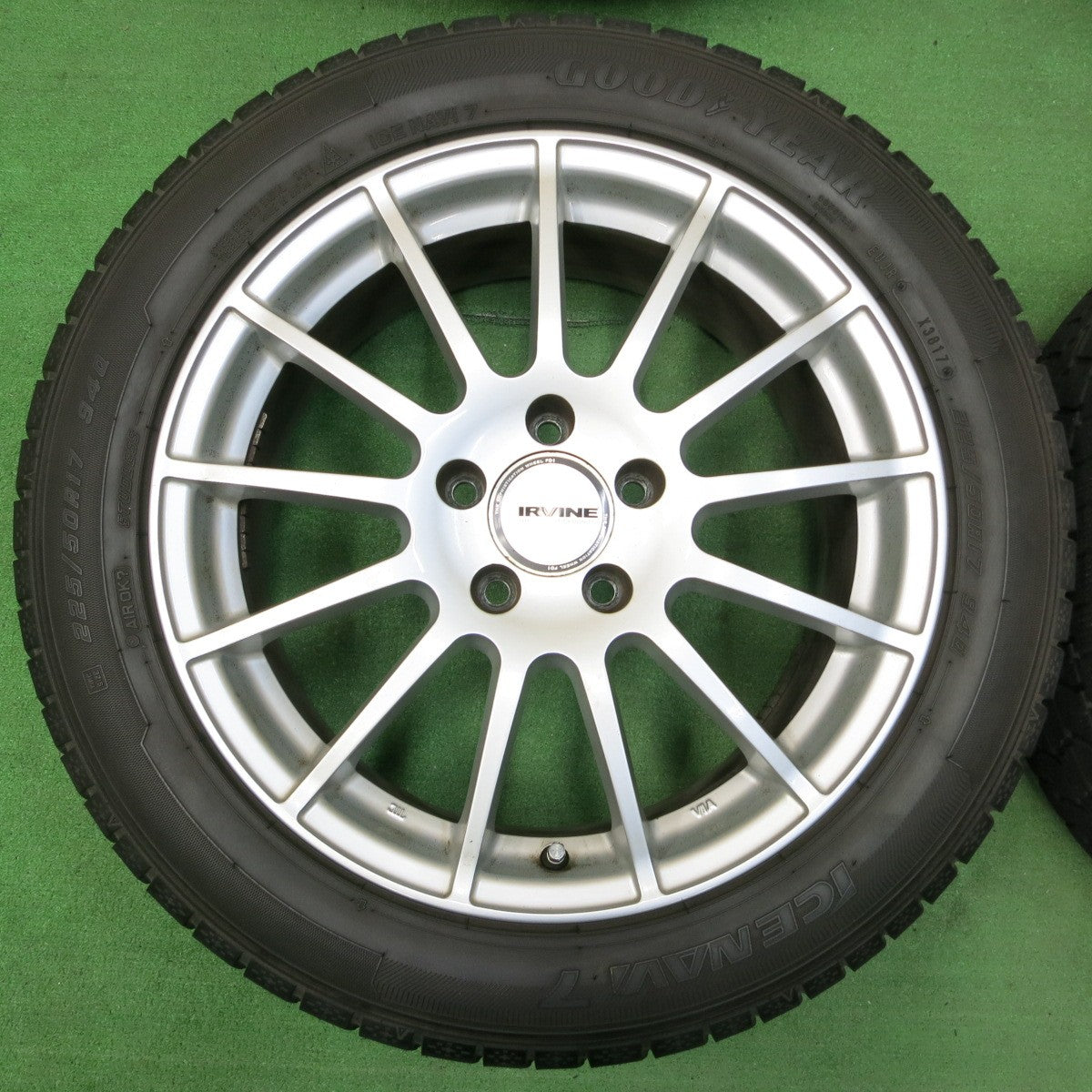 *送料無料* 4本価格★ベンツ等 IRVINE 225/50R17 スタッドレス グッドイヤー アイスナビ7 アーヴィン 17インチ PCD112/5H★4052309イス