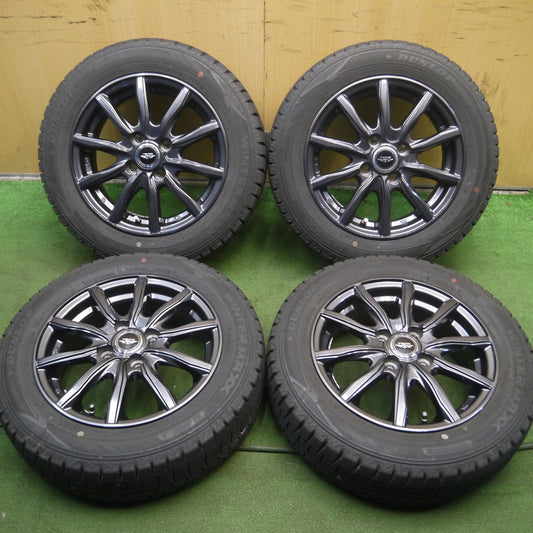 *送料無料* バリ溝！22年！キレイ！9.5分★スタッドレス 165/65R14 ダンロップ ウインターマックス WM02 TEAD テッド 14インチ PCD100/4H★4031502Hス