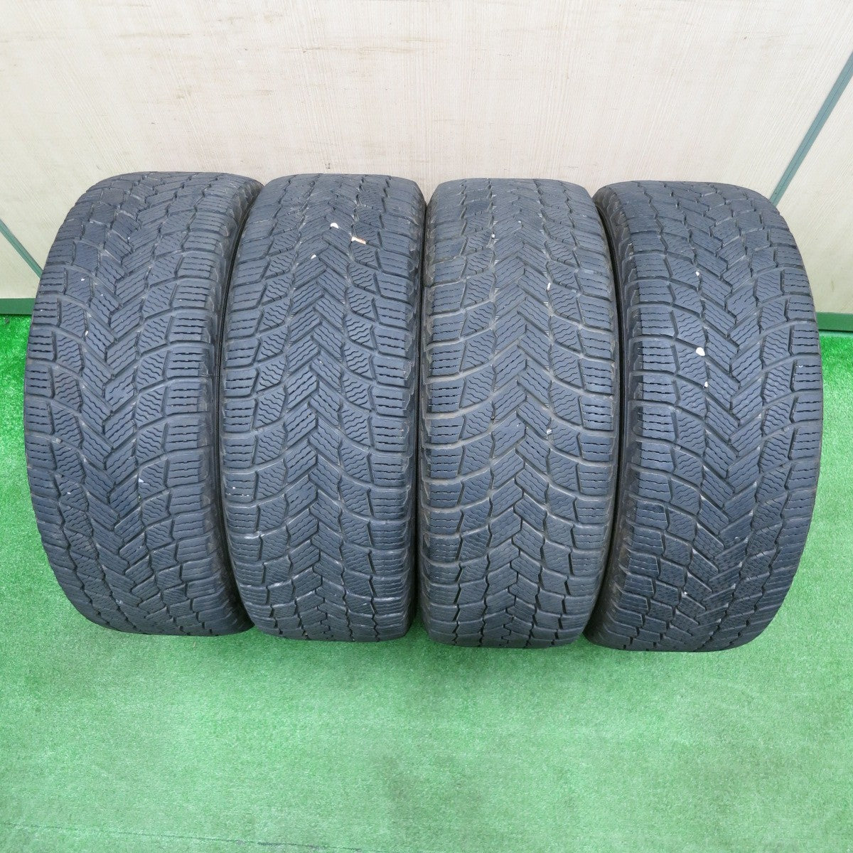 [送料無料] バリ溝！23年！キレイ！9.5分★スバル インプレッサ スポーツ 純正 ENKEI 205/50R17 スタッドレス ミシュラン X-ICE SNOW エンケイ PCD100/5H★4111204NJス