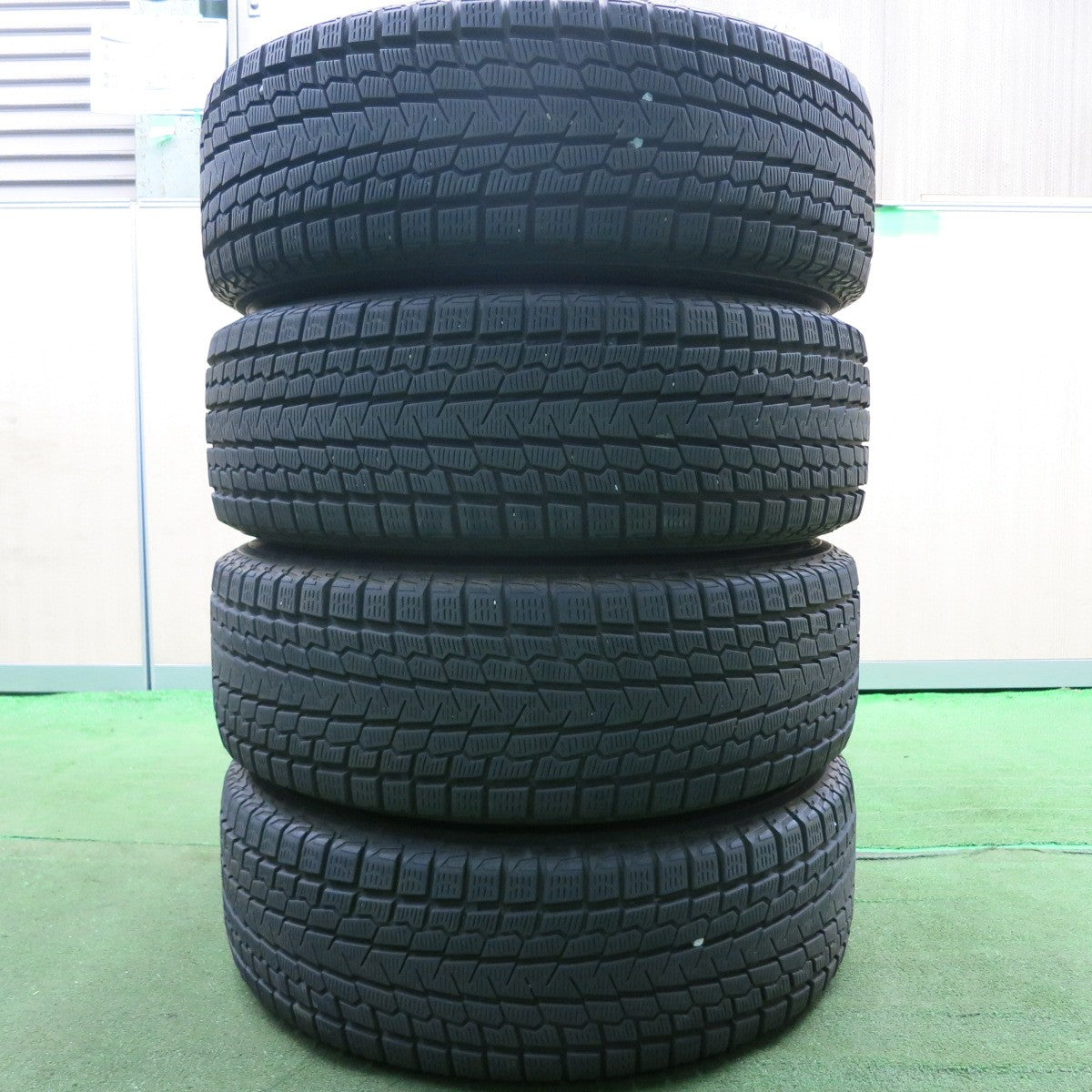 *送料無料* バリ溝！キレイ！9分★スタッドレス 225/65R17 ヨコハマ アイスガード G075 EuroSpeed MANARAY SPORT PCD114.3/5H★4061302HAス