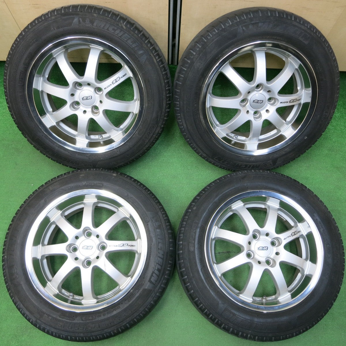 *送料無料* 4本価格★MUGEN NR 無限 175/65R15 ミシュラン エナジーセイバー 15インチ PCD100/4H★4041602イノ