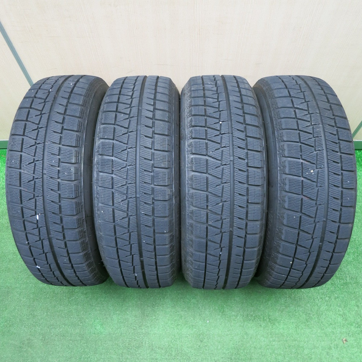 [送料無料] バリ溝！20年！キレイ！8.5分★スタッドレス 195/65R15 ブリヂストン アイスパートナー2 社外 アルミ 15インチ  PCD100 114.3/5H マルチ★4121804NJス