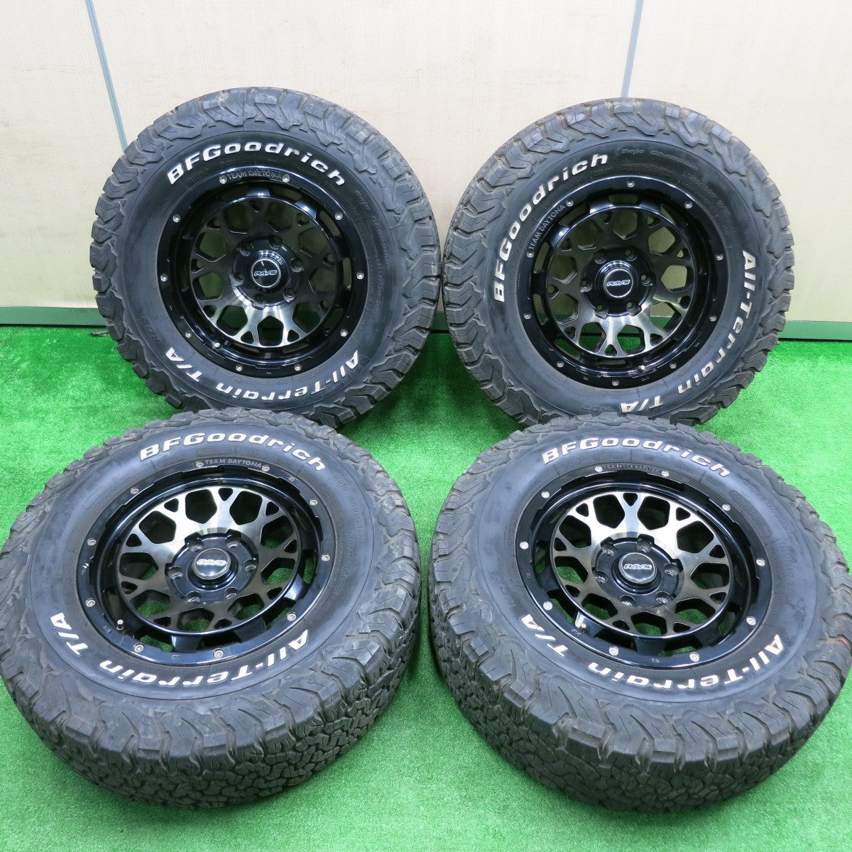 [送料無料] バリ溝！20年！9分★RAYS TEAM DAYTONA M9 265/70R17 BFグッドリッチ All-Terrain T/A KO2 レイズ デイトナ PCD139.7/6H★4092003HAノ