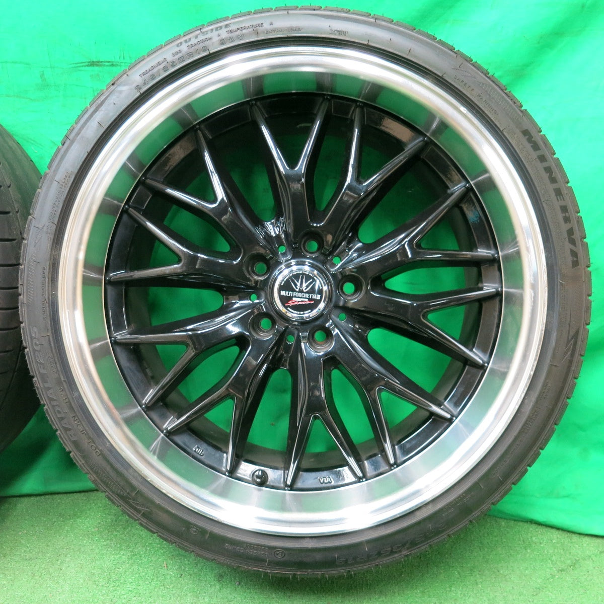 *送料無料* キレイ！22年★ロクサーニ マルチフォルケッタ2 SP Spector BADX 225/35R19 245/35R19 ニルバーナ  F205 PCD114.3/5H★4052505ナノ