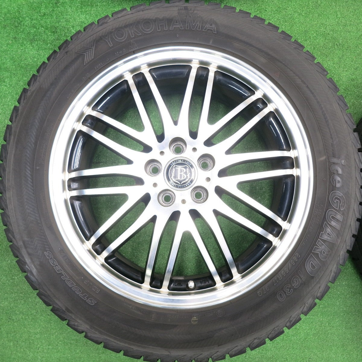 [送料無料] 4本価格★フォレスター等 225/55R17 BRANDLE-LINE スタッドレス ヨコハマ アイスガード iG30 ブランドルライン PCD100/5H★4102906HAス