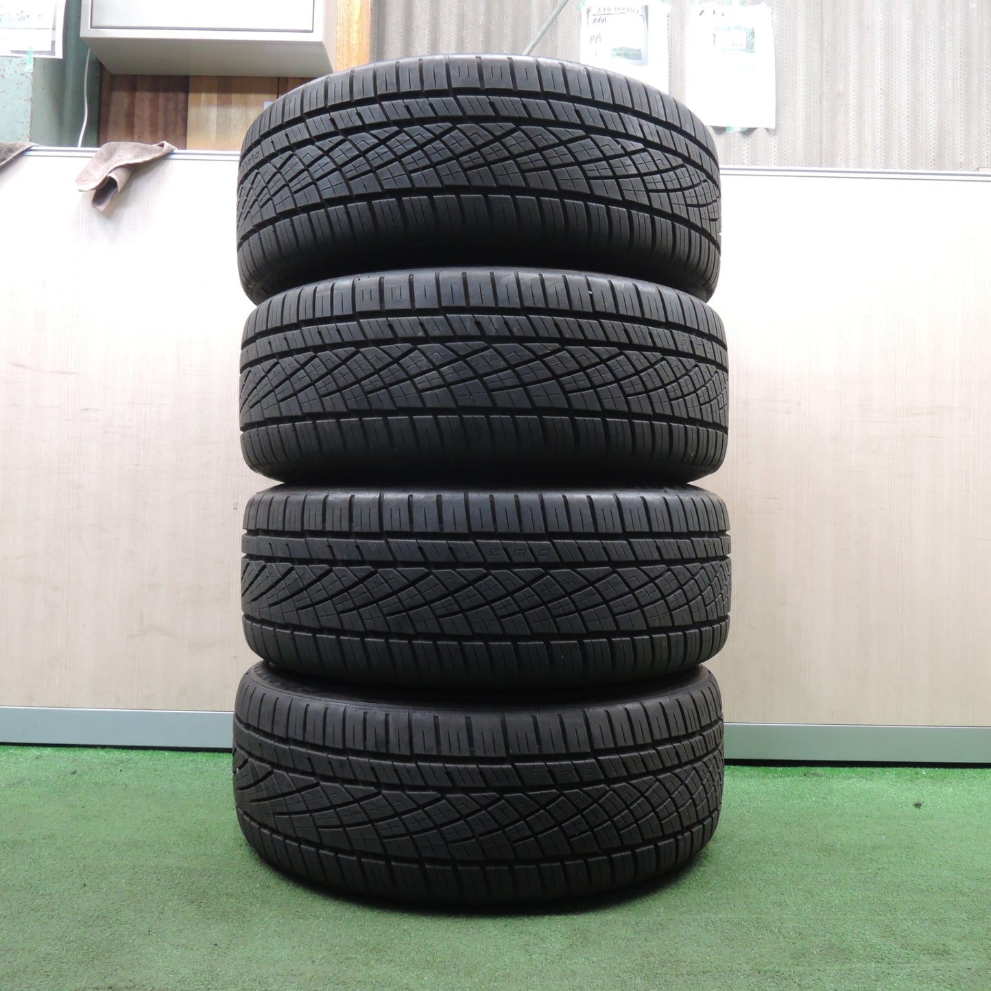 *送料無料* バリ溝！21年！8.5分★BMW 等 225/45R19 コンチネンタル エクストリームコンタクト DWS06 プラス 社外 アルミ PCD120/5H★4030402NJノ