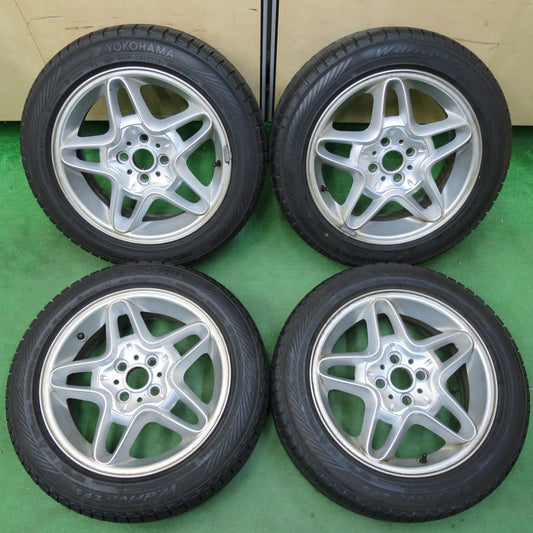 [送料無料] バリ溝！9分★MINI ミニ クラブマン クーパー R55 R56 純正 BBS 195/55R16 ヨコハマ W.drive Z・P・S ランフラット PCD100/4H★4101605イス