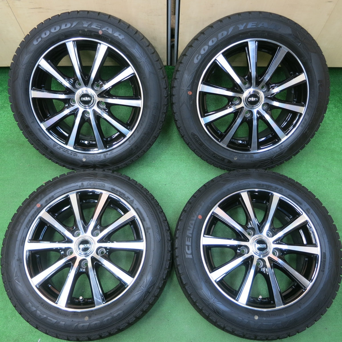 *送料無料* バリ溝！キレイ！8.5分★スタッドレス 175/65R15 グッドイヤー アイスナビ6 D.O.S. DOS 15インチ PCD114.3/5H★4031608イス