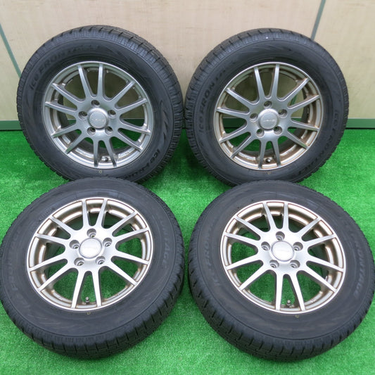 *送料無料* バリ溝！21年！9.5分以上★スタッドレス 195/65R15 アイスフロンテージ VELVA ヴェルヴァ 15インチ PCD114.3/5H★4072702HAス