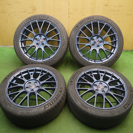 *送料無料* キレイ★86 BRZ 等 ENKEI PFM1 215/45R17 ミシュラン パイロットスポーツ4 エンケイ 17インチ PCD100/5H★4032609Hノ