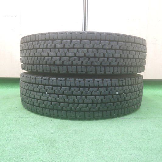 *送料無料* バリ溝！23年！9.5分★トラック タイヤ 225/80R17.5 123/122L スタッドレス ブリヂストン W999 17.5インチ★4042403KMスタ