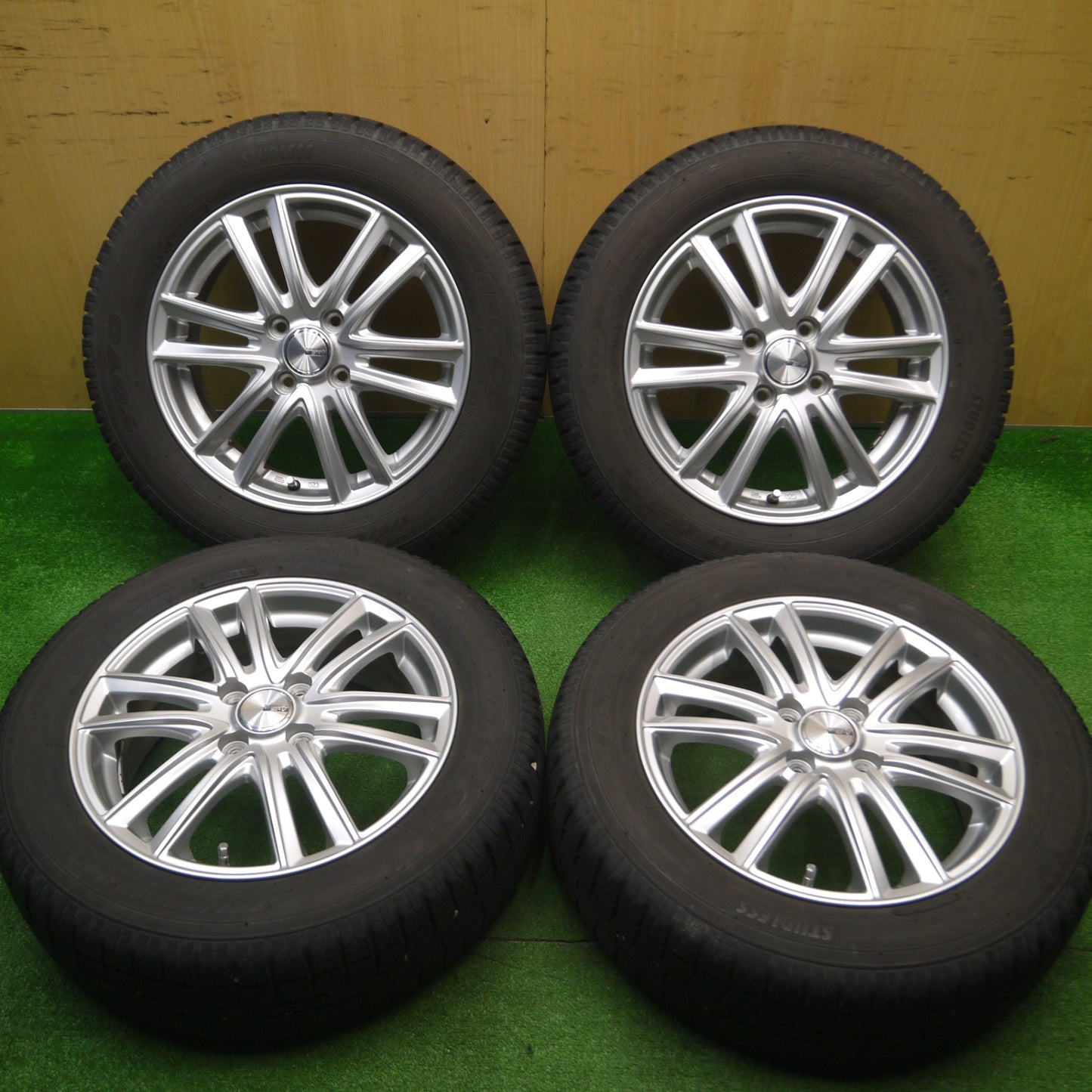 [送料無料] バリ溝！キレイ！9分★スタッドレス 175/65R15 トーヨー ガリット G5 SIBILLA NEXT ST-V シビラ 15インチ PCD100/4H★4110107Hス