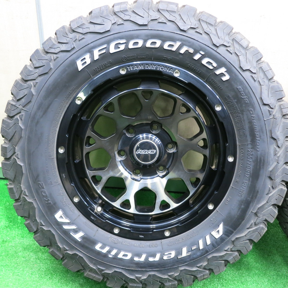 [送料無料] バリ溝！20年！9分★RAYS TEAM DAYTONA M9 265/70R17 BFグッドリッチ All-Terrain T/A KO2 レイズ デイトナ PCD139.7/6H★4092003HAノ