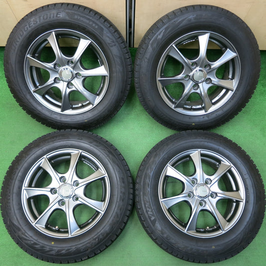 *送料無料* バリ溝！21年！キレイ！9.5分以上★スタッドレス 195/65R15 ブリヂストン ブリザック VRX2 LEBEN レーベン 15インチ PCD114.3/5H★4041104イス