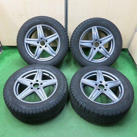 [送料無料] バリ溝！22年！キレイ！9.5分以上★ベンツ 等 AGA 275/55R19 スタッドレス ヨコハマ アイスガード G075 19インチ PCD130/5H★4100401ナス