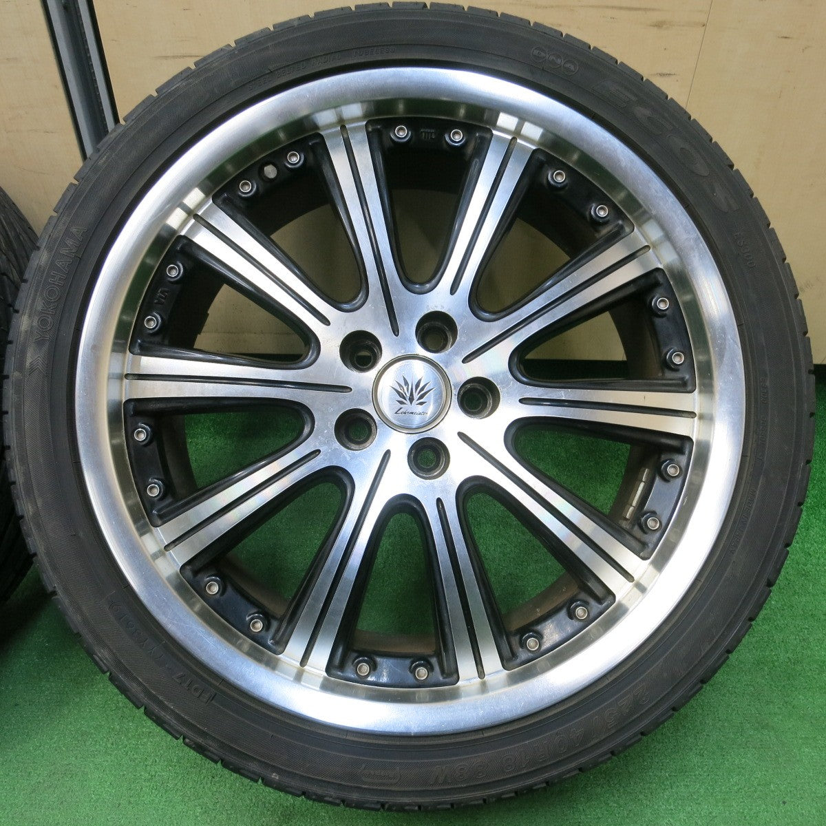 *送料無料* 4本価格★プリウス等 Lehrmeister 225/40R18 ヨコハマ DNA エコス ES300 レアマイスター 18インチ PCD100/5H★4031505イノ