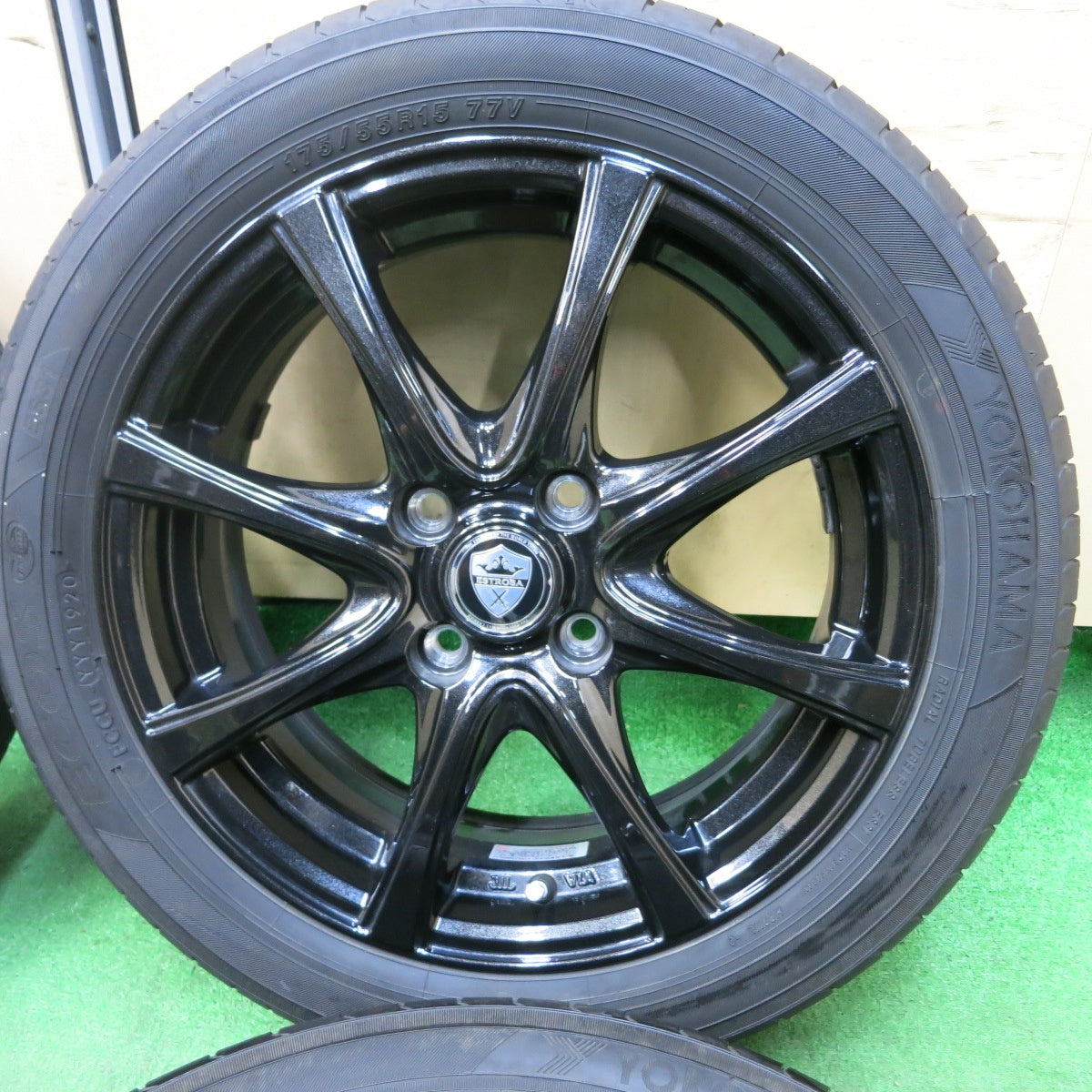 [送料無料] キレイ！20年★三菱 i アイ 145/65R15 175/55R15 ヨコハマ エコス ES31 ESTROSA エステローザ 15インチ PCD100/4H★4102303SYノ