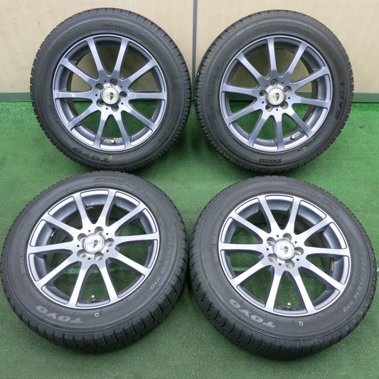 *送料無料* バリ溝！キレイ！9.5分★インプレッサ等 205/55R16 スタッドレス トーヨー ガリット G5 FOUR FORCE 01 フォーフォース PCD100/5H★4041003TNス