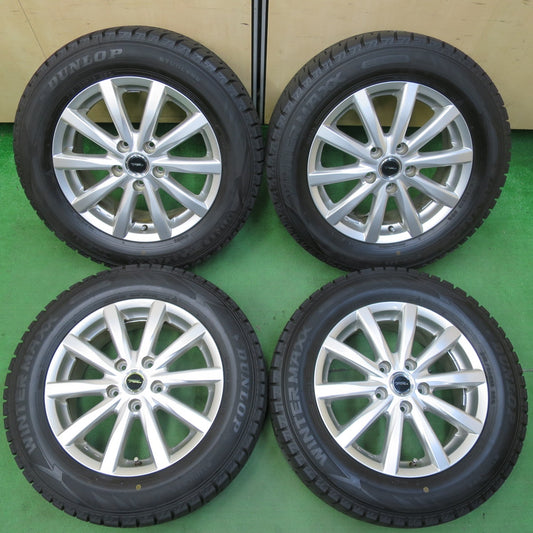 *送料無料* バリ溝！22年！キレイ！ほぼ10分★スタッドレス 215/60R16 ダンロップ ウインターマックス WM02 TOPRUN トップラン 16インチ PCD114.3/5H★4090803イス