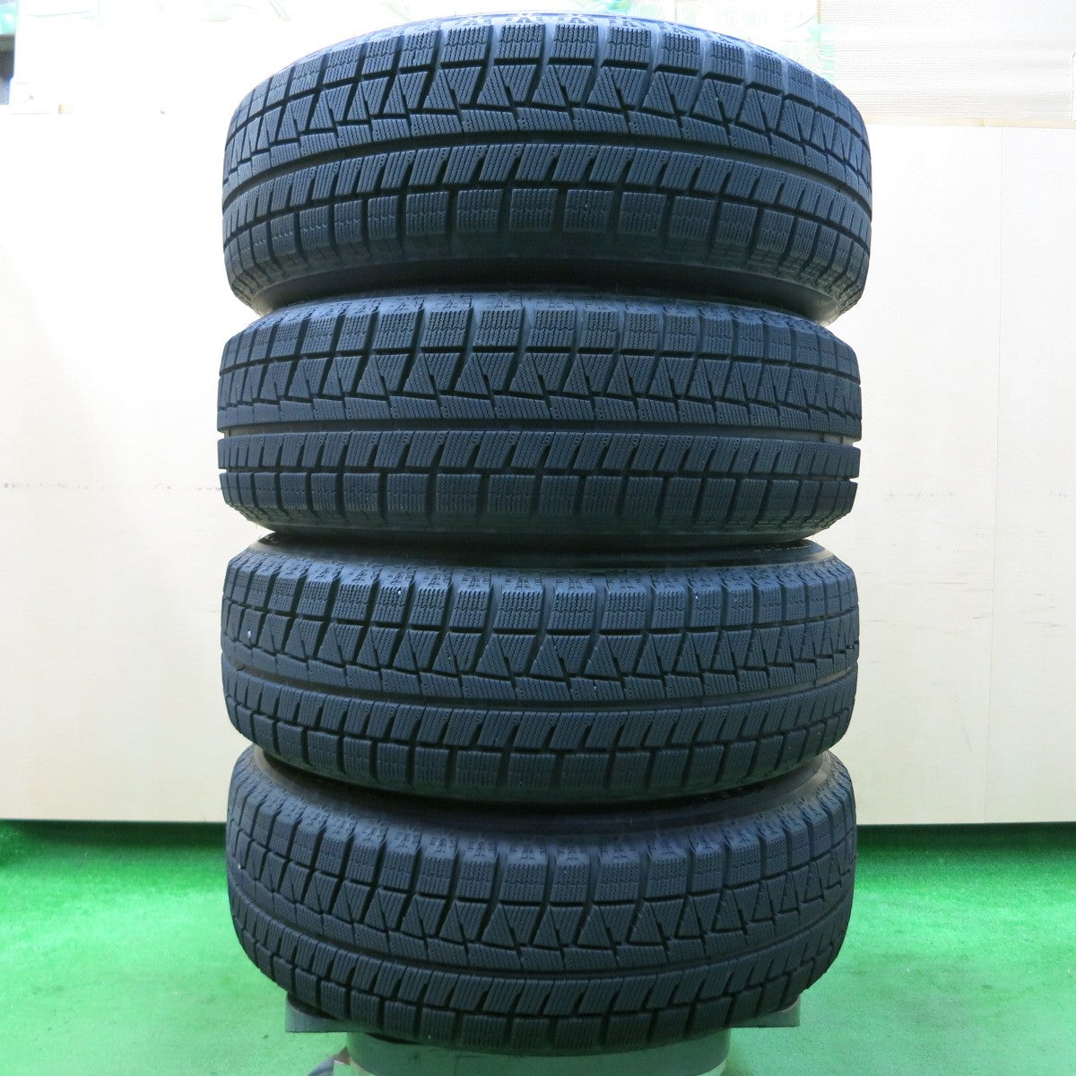 *送料無料* バリ溝！20年！9.5分★スタッドレス 195/65R15 ブリヂストン アイスパートナー2 NEO EUROPEAN PRD・SX  PCD100 114.3/5H マルチ★4040206イス