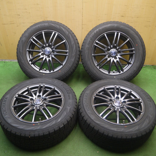 *送料無料* バリ溝！22年！キレイ！9.5分★スタッドレス 215/60R16 ヨコハマ アイスガード iG70 ZAMIK TITO weds 16インチ PCD114.3/5H★4062807Hス