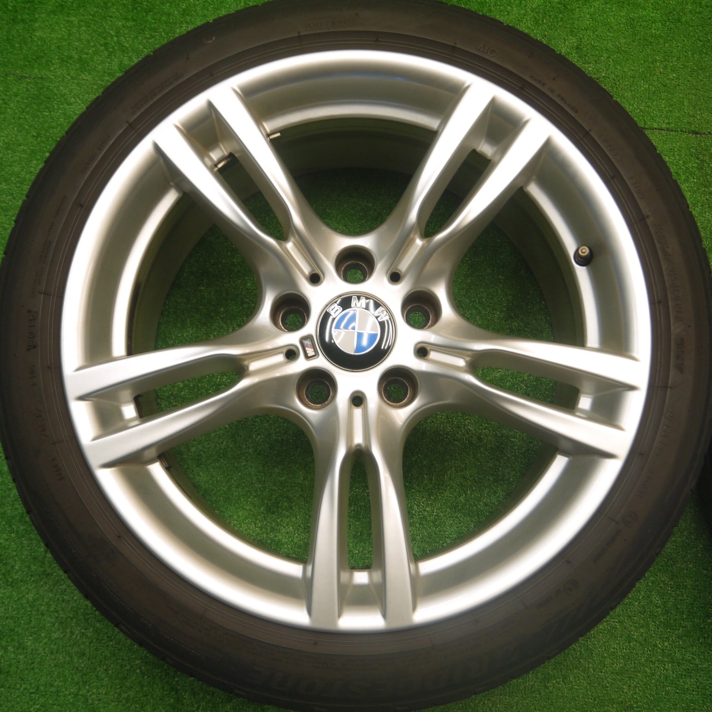 *送料無料* キレイ★BMW 3シリーズ Mスポーツ 純正 225/45R18 255/40R18 ブリヂストン ポテンザ S001 RFT PCD120/5H★4082304Hノ