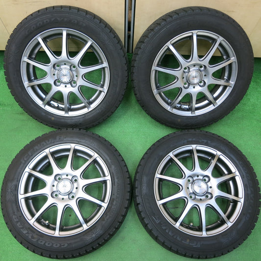 *送料無料* バリ溝！綺麗！9分★LOXARNY SPORT BADX 155/65R14 スタッドレス グッドイヤー アイスナビ6 ロクサーニ 14インチ PCD100/4H★4042503イス