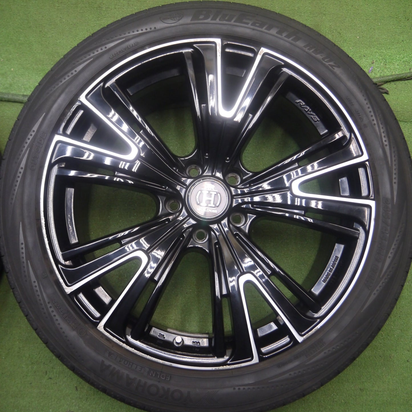 *送料無料* 4本価格★RAYS HFULLCROSS CROSS SLEEKERS Q5 245/45R19 ヨコハマ ブルーアース RV-02 レイズ フロクロス PCD114.3/5H★4052802Hノ