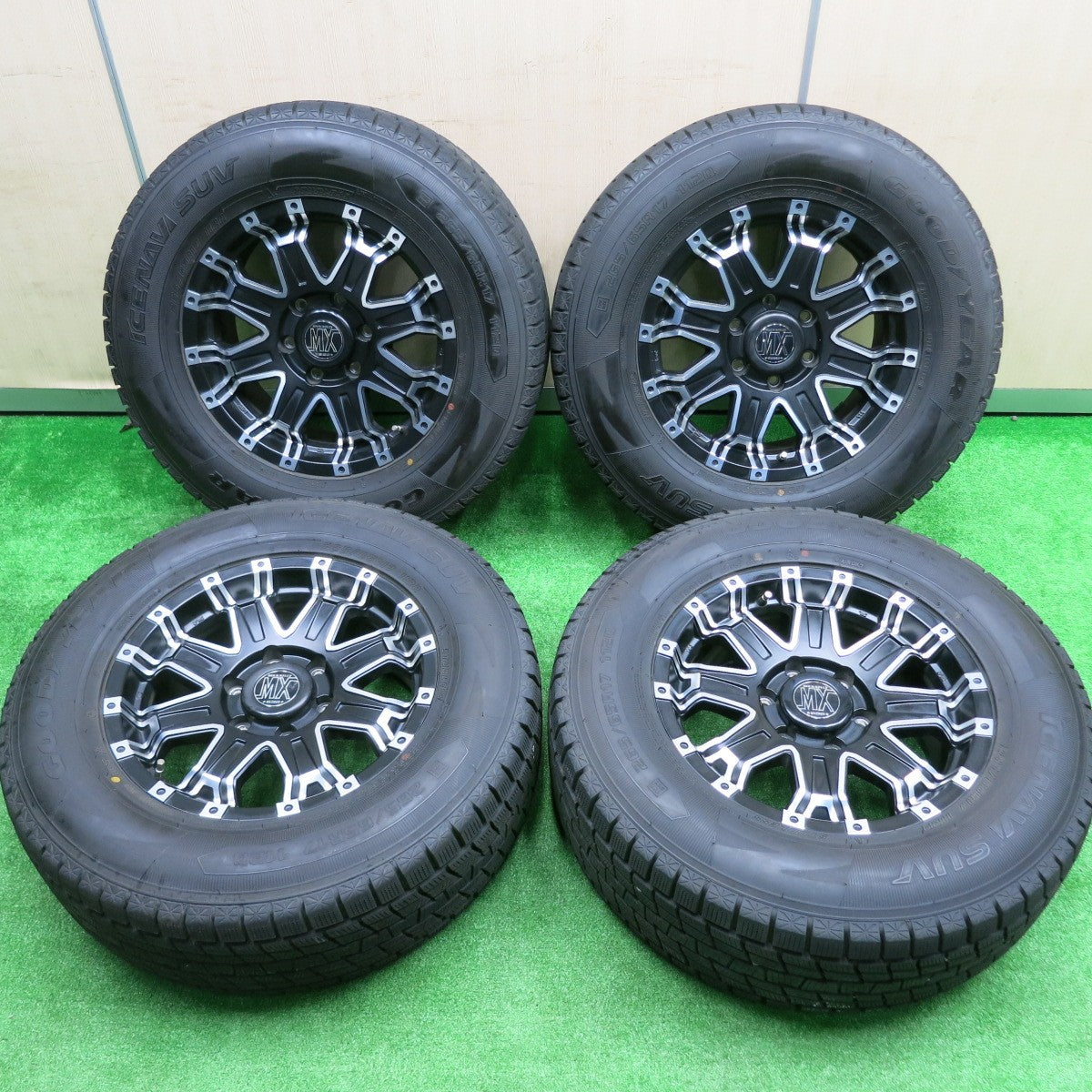 [送料無料] バリ溝！20年！キレイ！9.5分★LOXARNY 632 ROCK KELLY MX 265/65R17 スタッドレス グッドイヤー アイスナビ SUV ロクサーニ PCD139.7/6H★4091604HAス