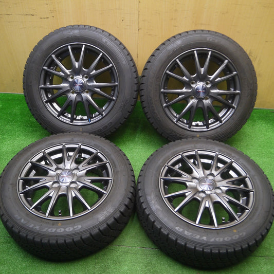 [送料無料] バリ溝！9.5分以上★スタッドレス 165/65R14 グッドイヤー アイスナビ6 VELVA SPORT ヴェルヴァ 14インチ PCD100/4H★4101801Hス