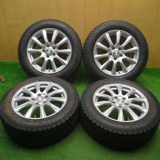 [送料無料] バリ溝！キレイ！9.5分以上★スタッドレス 215/60R17 グッドイヤー アイスナビ6 JOKER ジョーカー 17インチ PCD114.3/5H★4112204Hス