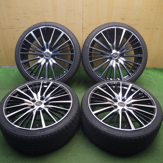 *送料無料* バリ溝！20年！キレイ！9.5分★225/35R20 マックストレック FORTIS T5 Verthandi ヴェルザンディ 20インチ PCD114.3/5H★4031504Hノ